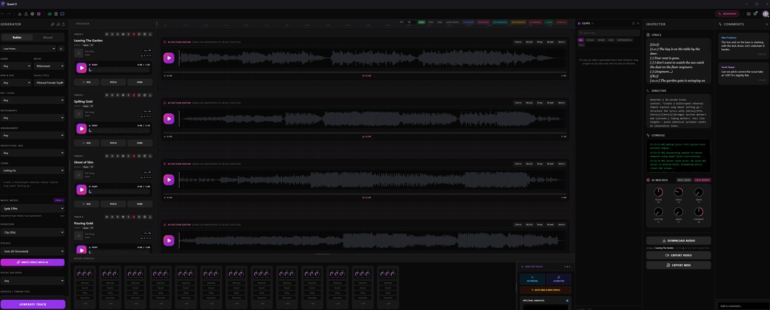 Quantalize arranger and mixer